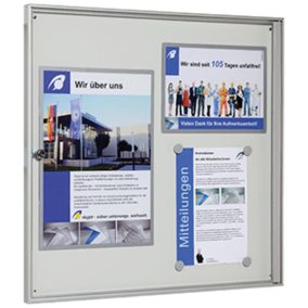   Vitrin, széxméxma 725x27x700 mm, 6xdin a4, alumínium profilok, esg üveg, fehér hátlap, mágneses.