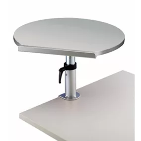   Asztal íróasztal, széxméxma 600x510x310-430 mm, melamingyantával bevont asztallap szürke, magasságállítható, dönthető és forgatható, szorítótalp