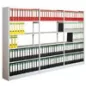   Csavarmentes polc hátlap nélkül, alsó rész, 6 polc, 5 polc, széxméxma 750x300x1900 mm, világosszürke