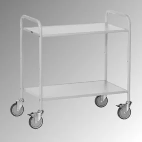   Irodai kocsi, 2 polccal, hxszxm 900x535x925 mm, teherbírás 150 kg, világosszürke/világosszürke