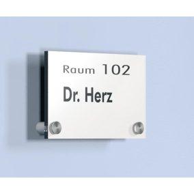   Információs tábla, din a6 formátum, sz x m 148x105 mm, legjobb. 2 akrilüveg panelből készült rozsdamentes acél konzolokkal, 3 darabos csomag