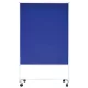 Economy bemutatófal, kék szövetborítással, bemutatófelület szélessége x magassága 1200x1500 mm, teljes magasság 1960 mm