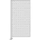 Perforált lemez elem, széxméxma 800x450x1750 mm, ral 9006 fehér alumínium, válaszfalhoz