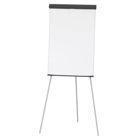   Flipchart, tábla szélessége x magassága 660x970 mm, acéllemez felület, állítható magasság. 1100-1860 mm, 3 lábú váz, szürke