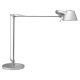 Rock asztali lámpa, alumínium, magasság 540 mm, karral rögzíthető. 410 mm, 15 w, kábel. 1800 mm, beleértve a fényforrás, ezüst