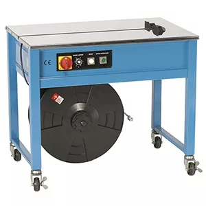 Pet pántológép, félautomata, hxszxm 910x580x770-915 mm, 230v, súly 85 kg