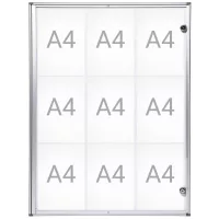 9 db din a4, műanyag üveg