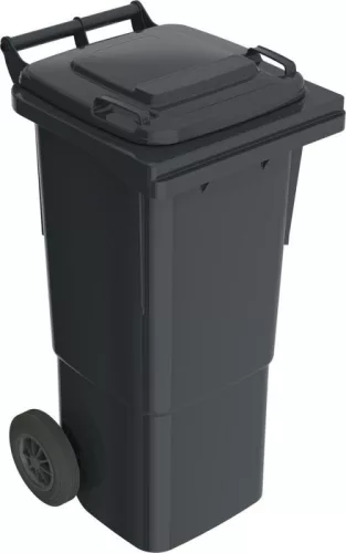 Nagyméretű, 240 l-es hdpe kék mobil hulladéktároló, 240 l-es hdpe kék színű, mobil hulladéktároló, en 840 szabvány szerint