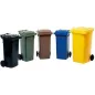  Nagyméretű, 240 l-es hdpe barna mobil hulladéktároló, 240 l-es hdpe barna, mobil hulladéktároló, en 840 szabvány szerint