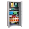 Tűzálló acélszekrény, s1 biztonsági szint, széxméxma 650x500x1226 mm, űrtartalom 256 l, 3 polc, ral 7035 világosszürke