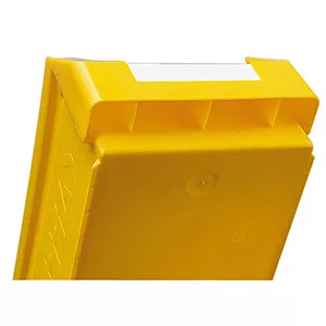 Mh box akasztósínnel, sz x m 140x130 mm, külső/belső mélység 230/200 mm, sárga szín