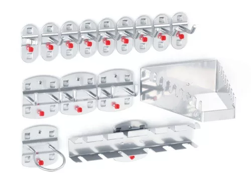 Kétoldalas rendszeregység, 8 perforált és 2 réselt panellel, széxméxma 1000x430x1790 mm, ral 5010 panelek