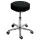 Xl méretű forgószék, teherbírás akár 180 kg, görgőkkel, fekete műbőr ülés, ülésmagasság 560-740 mm