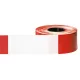 Lezárószalag, piros/fehér tömbös sraffozással, tekercshossz 500 m, szélesség 80 mm, minimum rendelés 2 tekercs