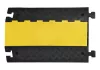 3 csatornás kábelhíd, fekete-sárga színű, kemény gumi keverékből, fedéllel hxszxm 960x600x75 mm