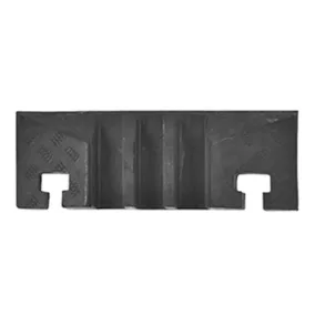   Végdarab horony, fekete színű, keménygumi keverék, hxszxm 283x600x75 mm