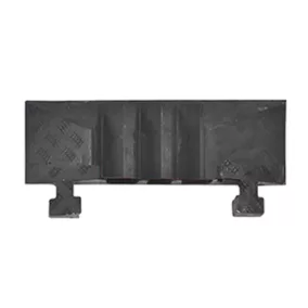   Végdarab csap, fekete színű, keménygumi keverék, hxszxm 283x600x75 mm