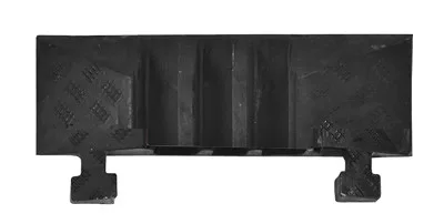 Végdarab csap, fekete színű, keménygumi keverék, hxszxm 283x600x75 mm