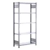 Csavarmentes polcrendszer, horganyzott, alsó rész, 7 polc, horganyzott, polcterhelés 150 kg, széxméxma 875x600x3000 mm