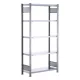 Csavarmentes polcrendszer, horganyzott, alsó rész, 7 polc, horganyzott, polcterhelés 150 kg, széxméxma 875x600x3000 mm