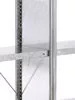 Csavarmentes polc oldalfalakkal, horganyzott, alsó rész, 5 polc, horganyzott, polcterhelés 150 kg, széxméxma 875x300x2000 mm