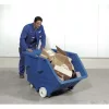 Billenőtároló pe, térfogata 0,75 köbméter, hxszxm 1560x1150x925 mm, teherbírás 250 kg, kerékgarnitúrával, kék színű
