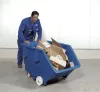 Billenőtároló pe, térfogata 0,75 köbméter, hxszxm 1560x1150x925 mm, teherbírás 250 kg, kerékgarnitúrával, kék színű
