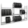 Gumiabroncs-állvány, alap rész, horganyzott, 3 tárolószint, polcterhelés 250 kg, széxméxma 875x400x2000 mm