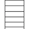 Apróalkatrész polc dróttálcákkal, alsó rész, széxméxma 875x400x2000 mm, 4 szint hálós tálcákkal, 2 szint farostlemez padlóval, polcterhelés 250 kg