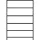 Apróalkatrész polc dróttálcákkal, alsó rész, széxméxma 875x400x2000 mm, 4 szint hálós tálcákkal, 2 szint farostlemez padlóval, polcterhelés 250 kg