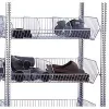 Apróalkatrész polc drótkosarakkal, alsó rész, széxméxma 1005x500x2000 mm, 4 szint drótkosarakkal, 2 szint farostlemez polcokkal, polcterhelés 250 kg