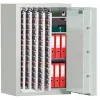 Kulcsszéf, b + s2 biztonsági szint, 30 perc. tűzálló, 1200 akasztó, 3 polc, széxméxma 836x700x1006 mm, ral 7035 világosszürke