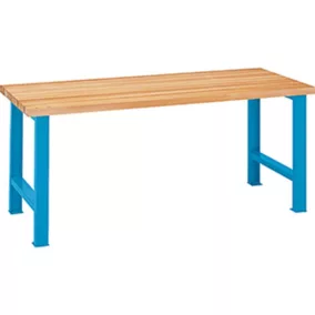   Munkapad, 2 láb, 40 mm vastag multiplex lap, széxméxma 1500x750x840 mm, ral 5012