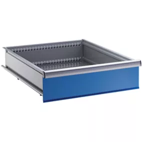   Fiók, hasznos méret széxmé 459x612 mm, széxmé 564x725 mm, elelap magasság 50 mm, hasznos magasság 32,5 mm, ral 5012, teherbírás 75 kg