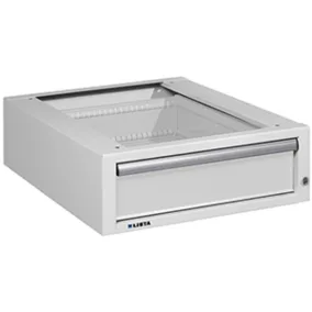   Pult alatti fiók, szé x mé x ma 578x725x204 mm, 800 mm mélységű munkapadhoz, teherbírás 75 kg, ral 7035