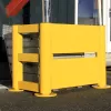 Ütközésvédő korlát, 300 mm-es szög, 45 fok, sárga