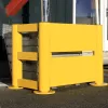 Ütközésvédő korlát, 300 mm-es szög, 45 fok, sárga