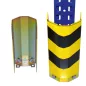   Első ütközésvédő készlet, frontális védelem, szélesség 100 mm, magasság 400 mm, csavarokkal, konzolokkal és rögzítőanyagokkal együtt, sárga/fekete