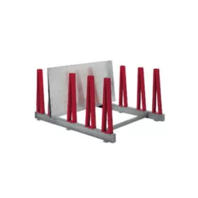   Lemez polc, széxméxma 1800x1800x1040 mm, 4 rekesz, alsó rész, ral 3000 lángvörös, polcterhelés 800 kg