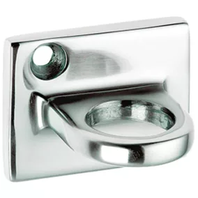   Fali tartó kábelrögzítéshez, krómozott kivitelben, rögzítőanyaggal együtt