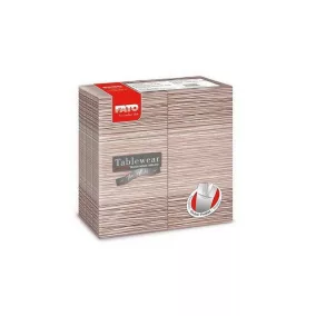   Fato Airlaid szalvéta Quick Pocket 40x40cm Millerighe cappuccino 40 lapos