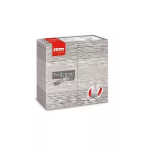   Fato Airlaid szalvéta Quick pocket 40x40cm Millerighe grey 40 lapos