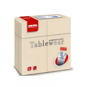 Fato Airlaid szalvéta Quick Pocket 40x40cm Ivory 50 lapos