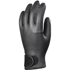   BÉLELT FEKETE NITRIL VÉDŐKESZTYŰ,TÉPŐZÁRAS CSUKLÓVAL_8