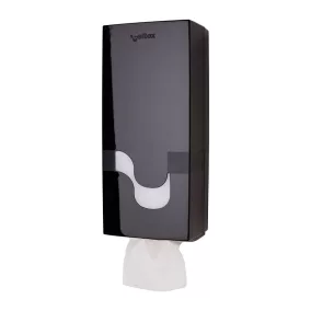   Celtex Megamini hajtogatott toalettpapír adagoló ABS fekete