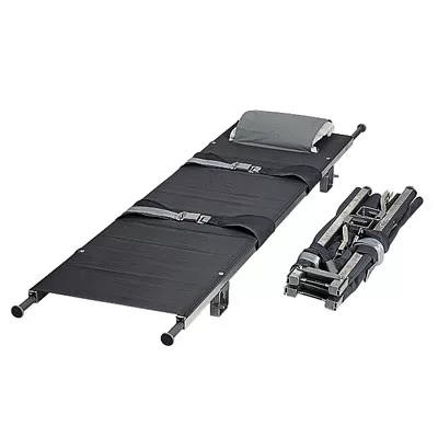 Din 13 024 szabvány szerinti hordágy, két irányban összecsukható, összecsukott méretek sz x m x ma 1040x130x180 mm