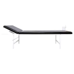   Relaxációs szoba falra szerelhető összecsukható nyugágy csőacélból, fekvőfelület hxszxm 2000x700x500 mm, fekete