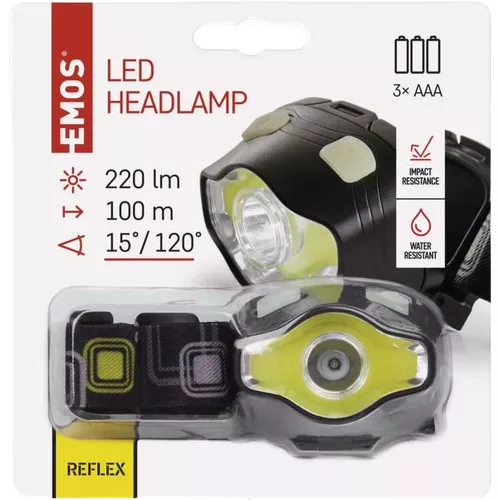 Homloklámpa P3536 3W LED + COB