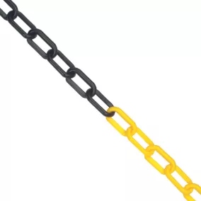 JSP műanyag lánc 6mm/25m fekete/sárga