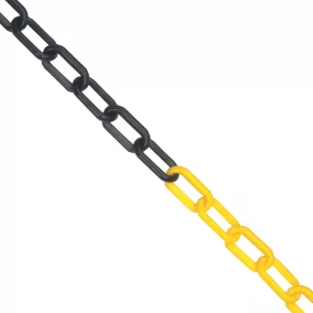 JSP műanyag lánc 6mm/25m fekete/sárga
